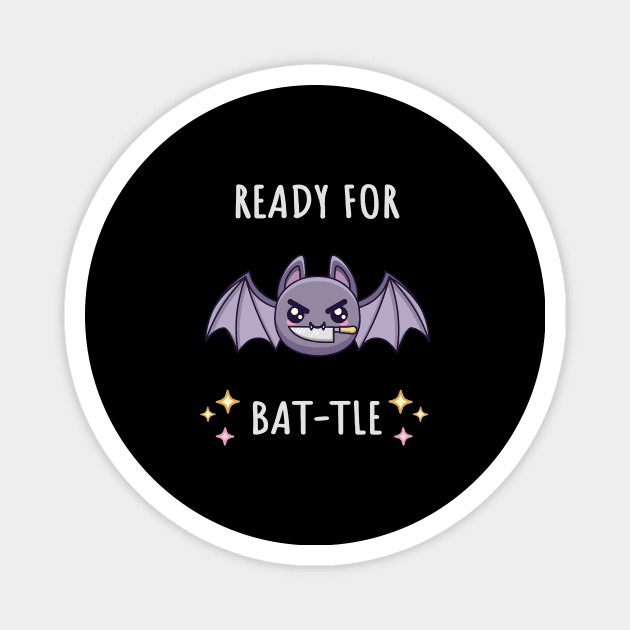 Halloween Motivational Bat - Dark Mode Magnet by AnishaCreations
